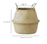 Wicker woven storage baskets