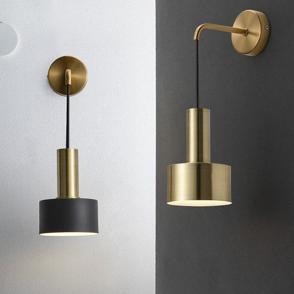 Modern Black And Gold Sconce Wall Lamps