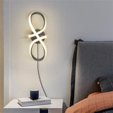 Modern Minimalist LED  Black White Wall Lamps