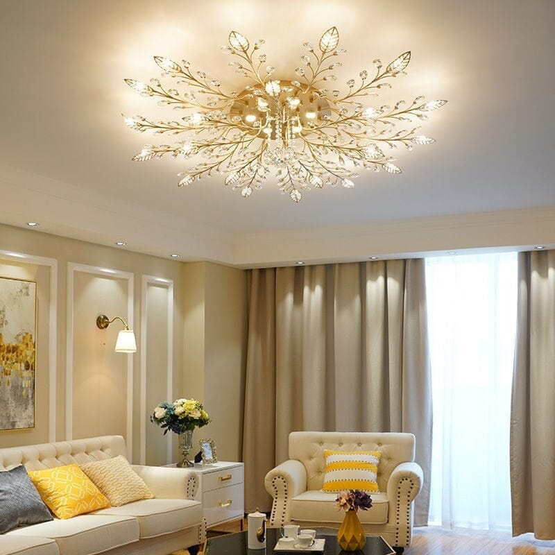 Crystal Flower Wall Chandelier