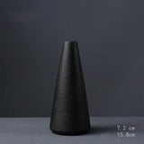 Japanese Black Ceramic Designer Vase