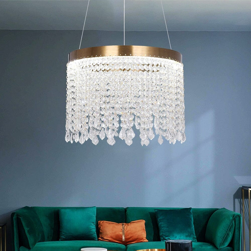 Modern Crystal Round Chandelier