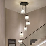 Ava Square Crystal Drop Chandelier