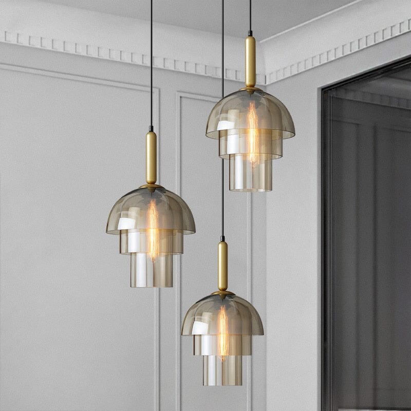 Vintage Art Champagne Glass Pendant Lamp