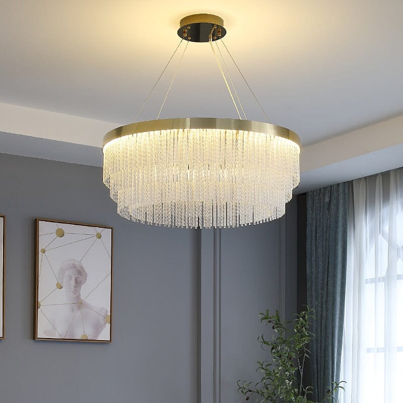 Postmodern Minimalist Luxury Crystal Chandelier