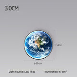 The Earth LED wall lamp
