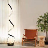 Living Room Sofa Simple Spiral Line Wave Floor Lamp