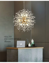 Crystal Dandelion pendant light