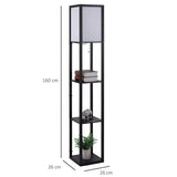 Floor Lamp With Shelves