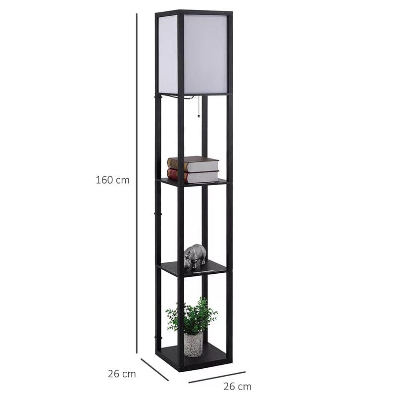 Floor Lamp With Shelves