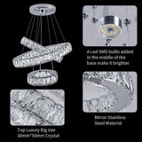 Armani Crystal ring pendant chandelier