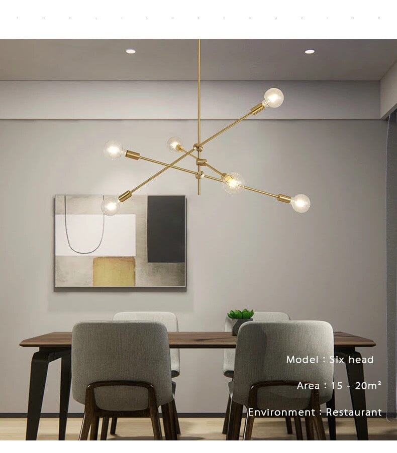 Golden Bean Chandelier