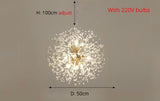 Crystal Dandelion pendant light