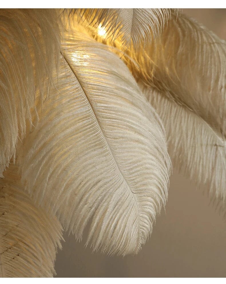 Ostrich Feather Floor Lamp