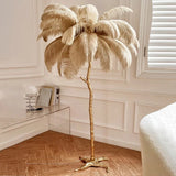 Ostrich Feather Floor Lamp