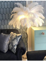 Ostrich Feather Floor Lamp