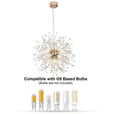 Crystal Dandelion pendant light