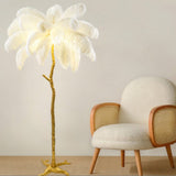 Ostrich Feather Floor Lamp