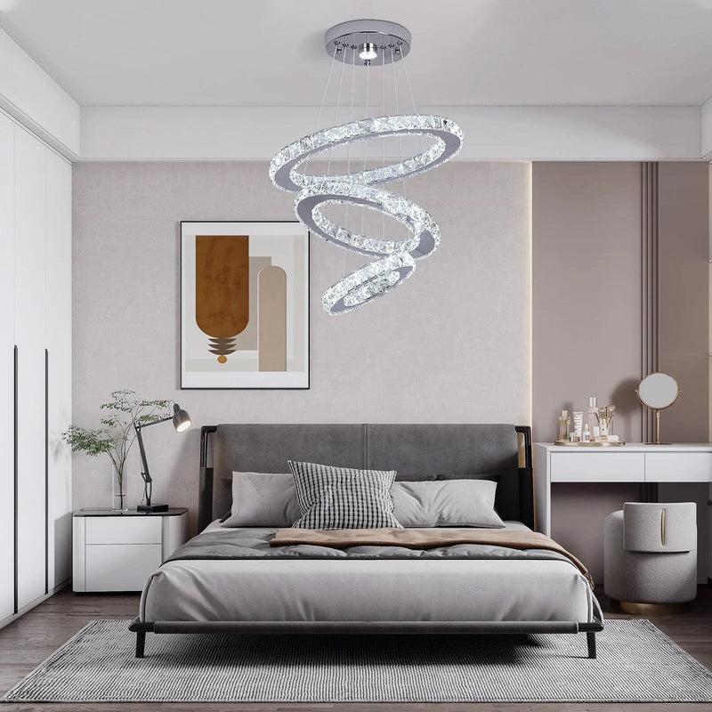 Armani Crystal ring pendant chandelier