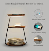 Chestnut Table Lamp & wireless charger