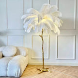 Ostrich Feather Floor Lamp
