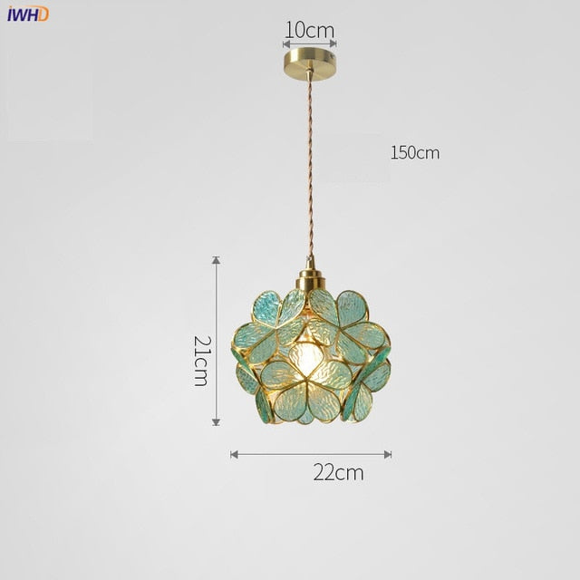 NYRA Flower Glass Pendant